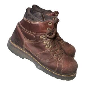 Dr. Doc Martens Industrial Steel Toe Safety Boots 11 M Brown ASTM F2413-05